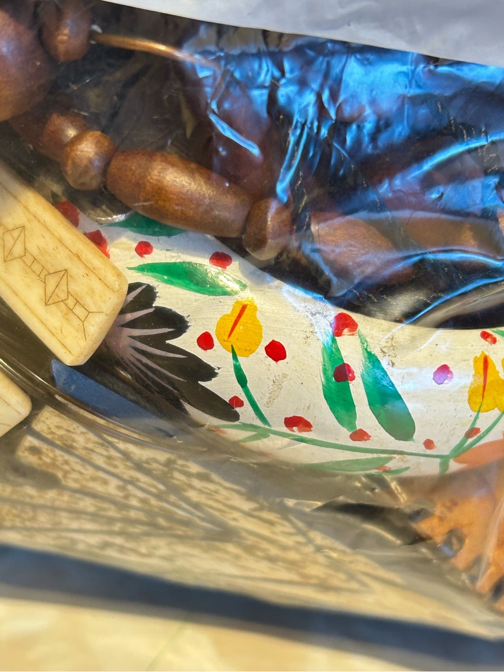*Reserved*Mixed Wood & Shell Bead Jewelry Collection - Picture 9 of 9